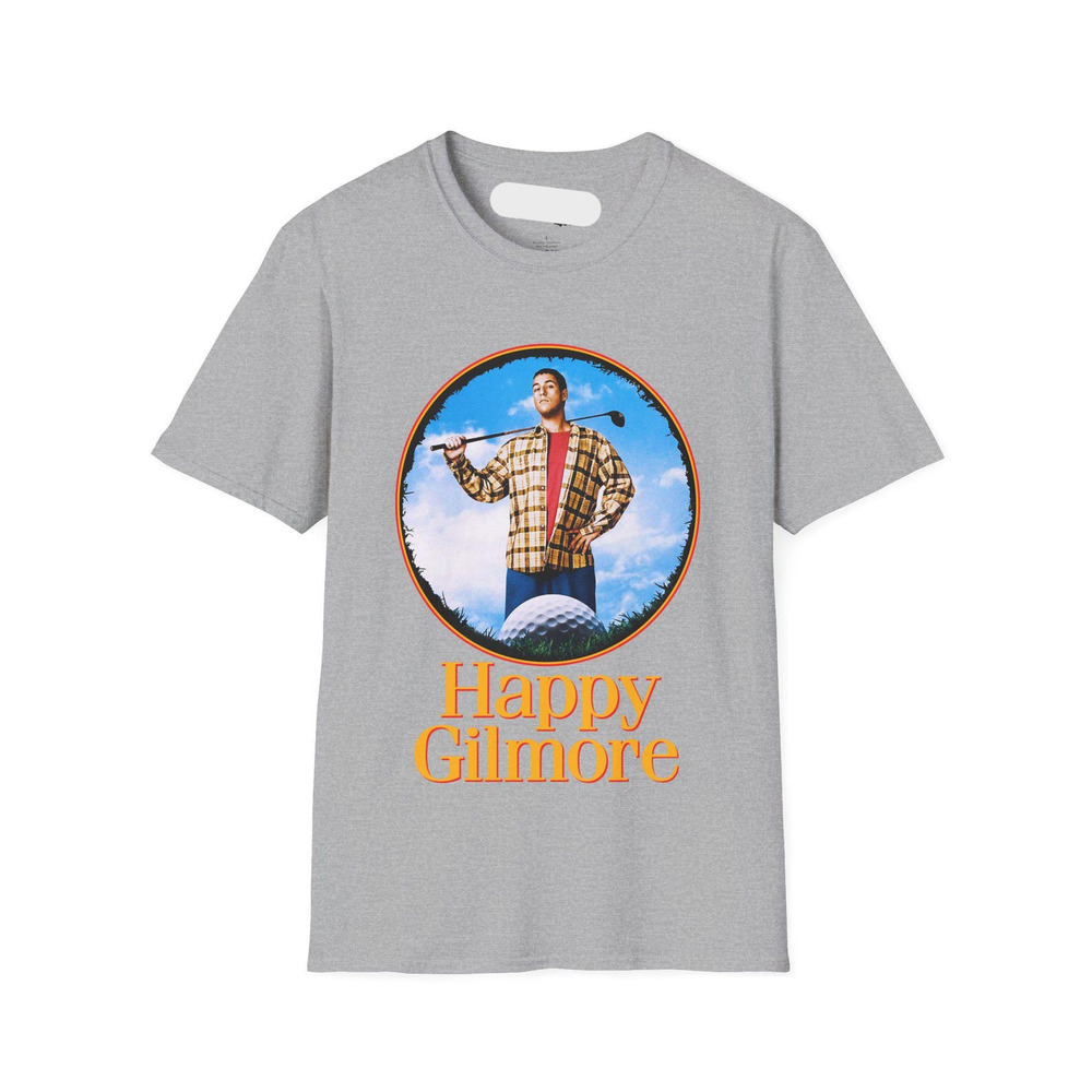 Happy Gilmore Golf T Shirt Funny Movie Tee For Golf Lovers Sport Grey